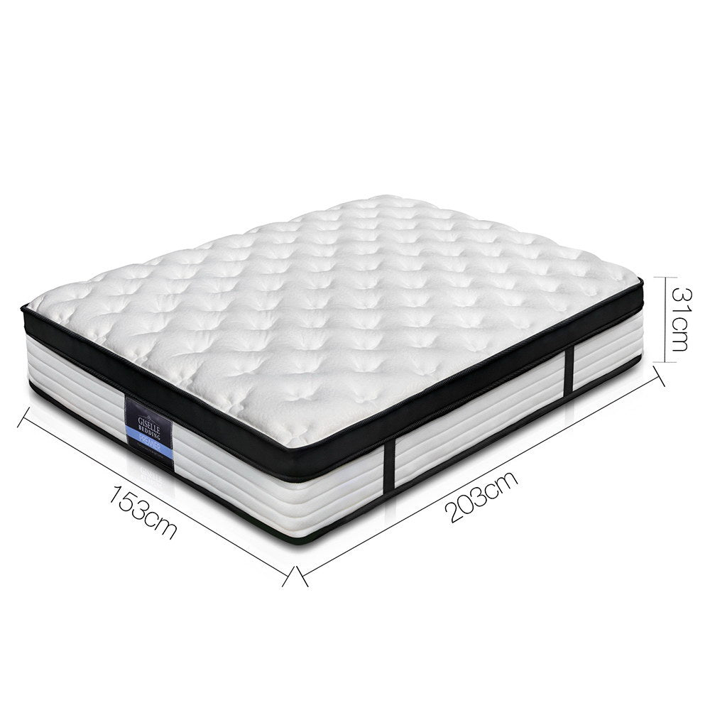 Queen Mattress: Giselle Bedding 31cm Mattress Euro Top Queen