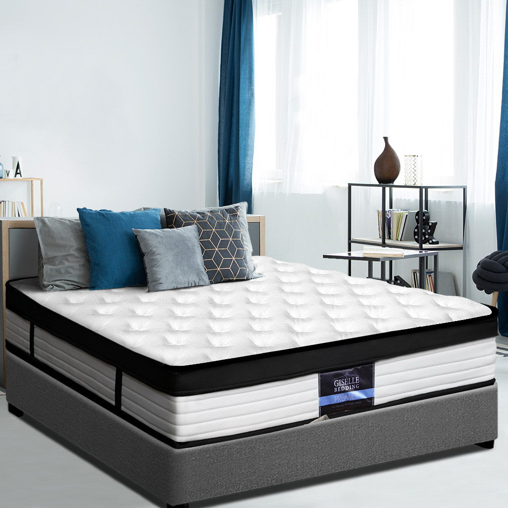 Single Mattress: Giselle Bedding 31cm Mattress Euro Top Single