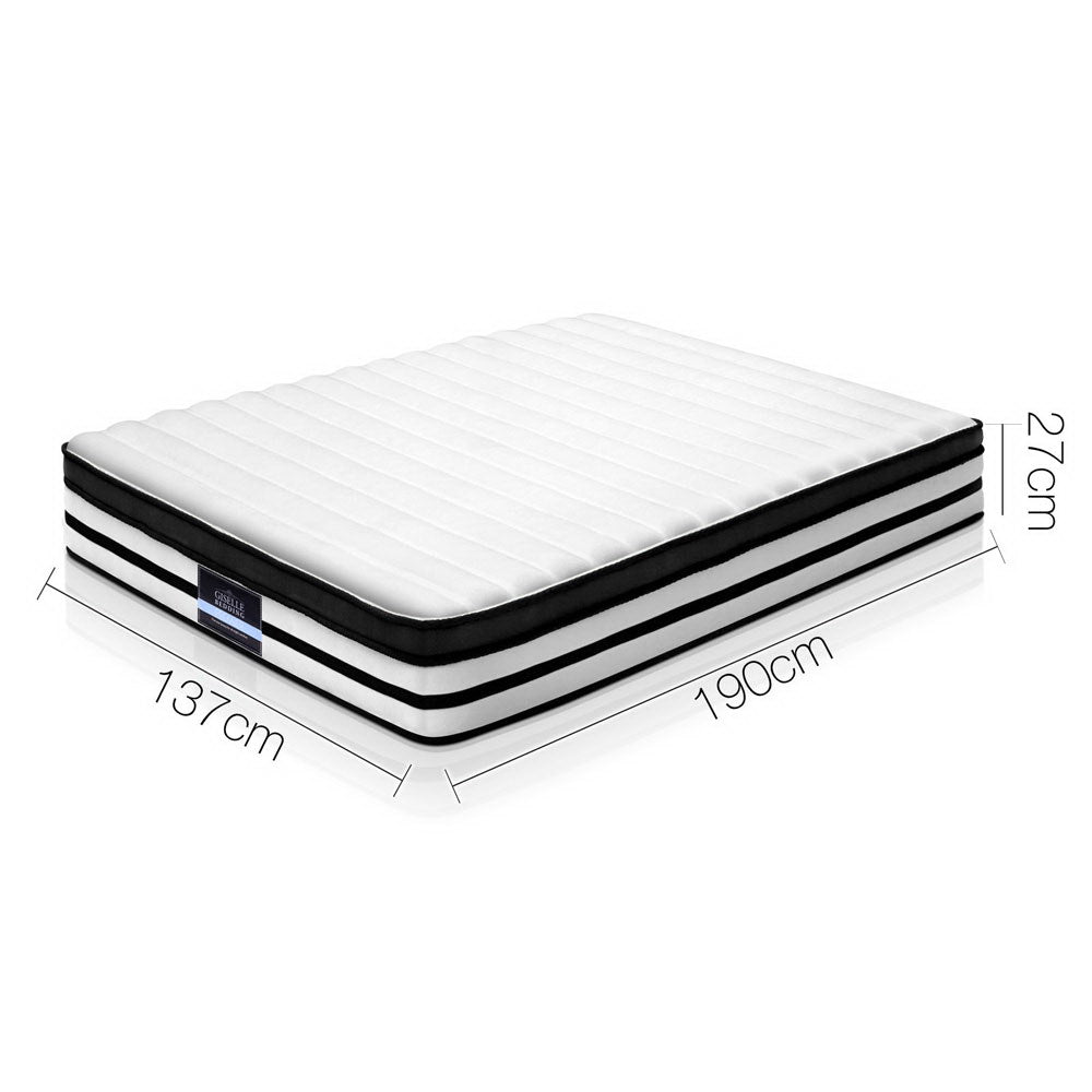Double Mattress: Giselle Bedding 27cm Mattress Euro Top Double