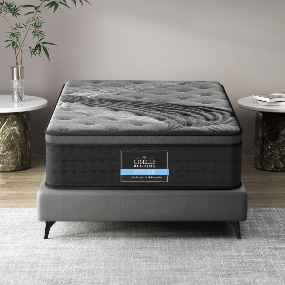 King Single Mattress: Giselle Bedding 34cm Mattress Bamboo Cover King Single