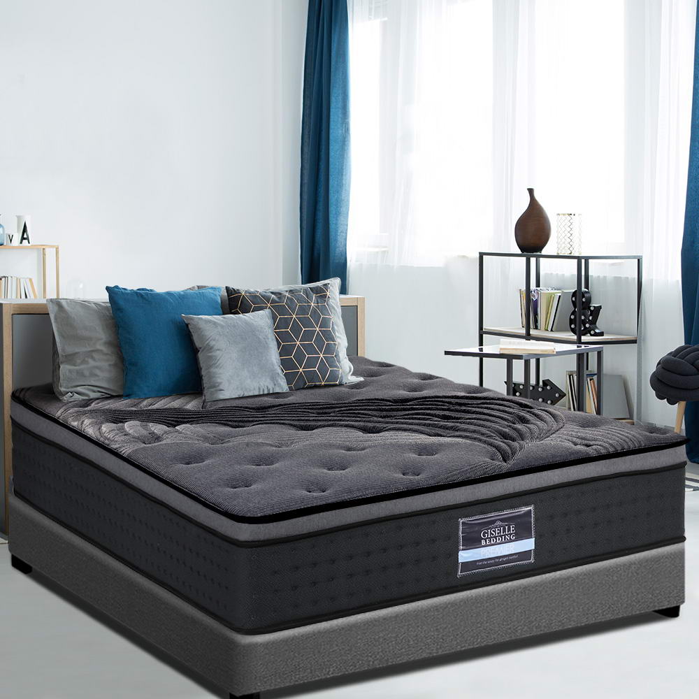 Single Mattress: Giselle Bedding 34cm Mattress Bamboo Cover Single