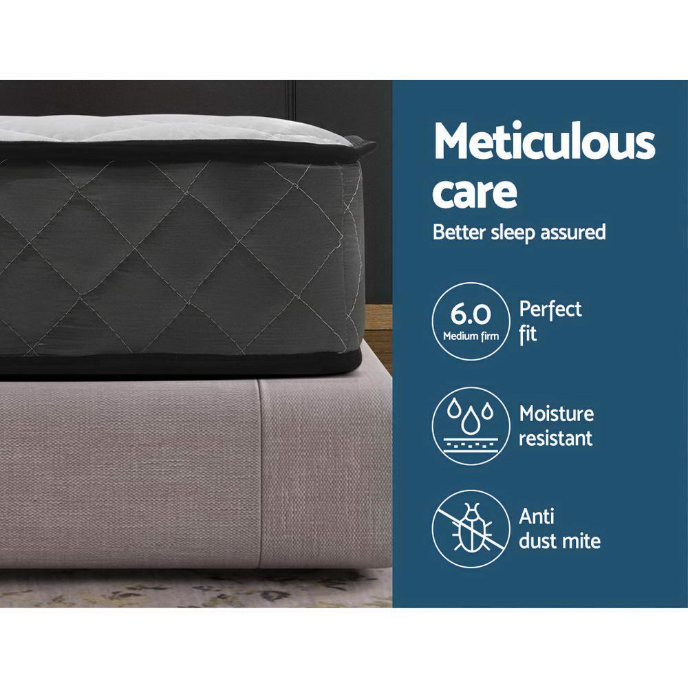 King Single Mattress: Giselle Bedding 16cm Mattress Tight Top King Single