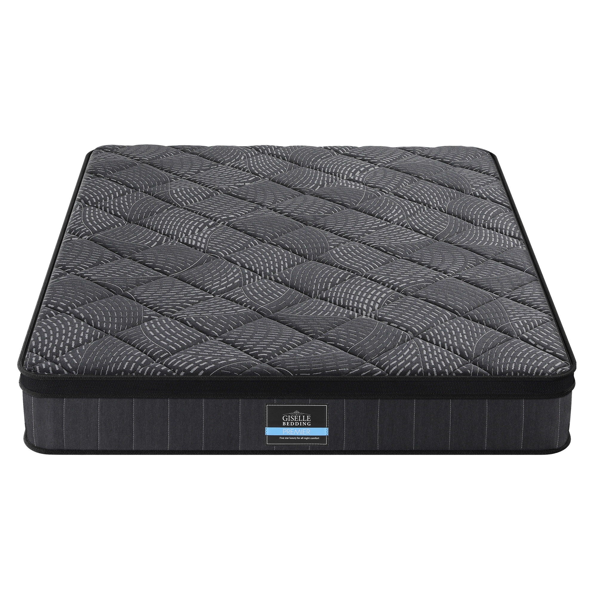 Double Mattress: Giselle Bedding Double Mattress 25cm Pocket Spring Latex Euro Top Medium Firm Bed