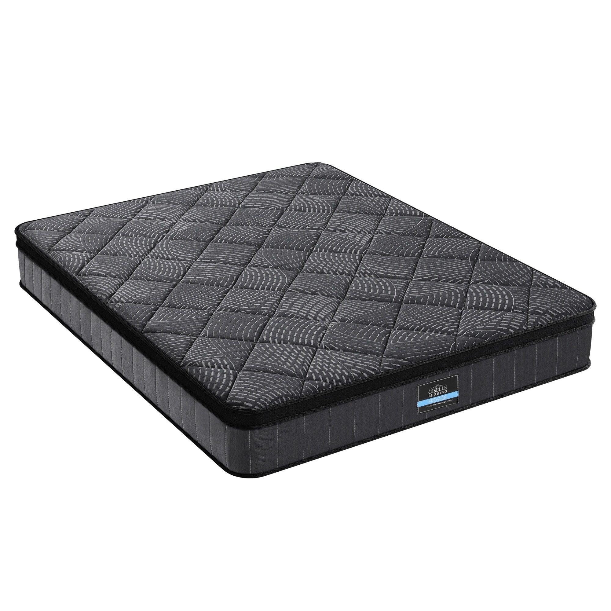 Double Mattress: Giselle Bedding Double Mattress 25cm Pocket Spring Latex Euro Top Medium Firm Bed