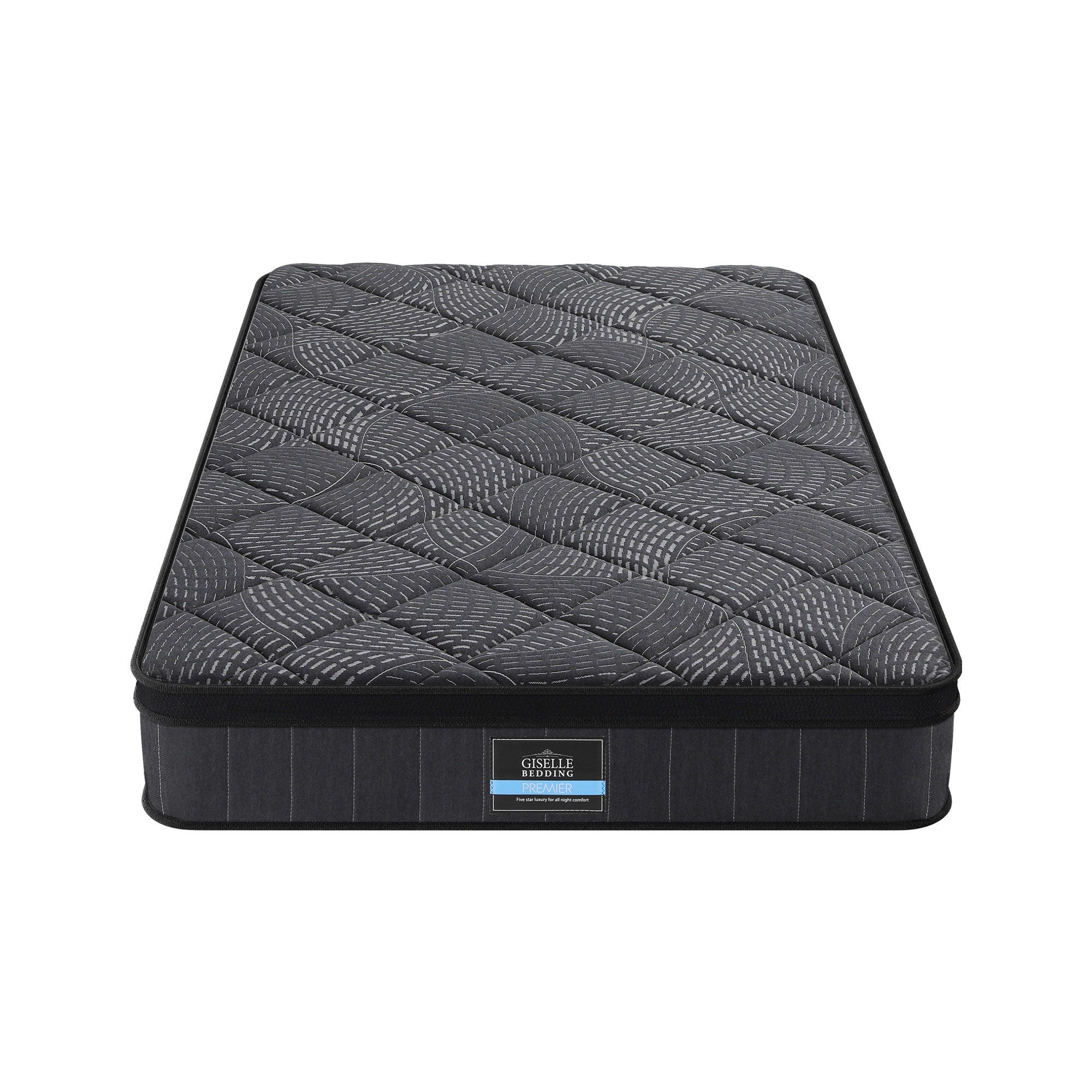 King Single Mattress: Giselle Bedding King Single Mattress 25cm Pocket Spring Latex Euro Top Medium Firm Bed