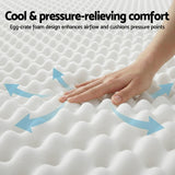 Single Mattress: Giselle Single Mattress 20cm with Reinforced Edge Support Egg-Crate Foam