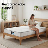 Single Mattress: Giselle Single Mattress 20cm with Reinforced Edge Support Egg-Crate Foam
