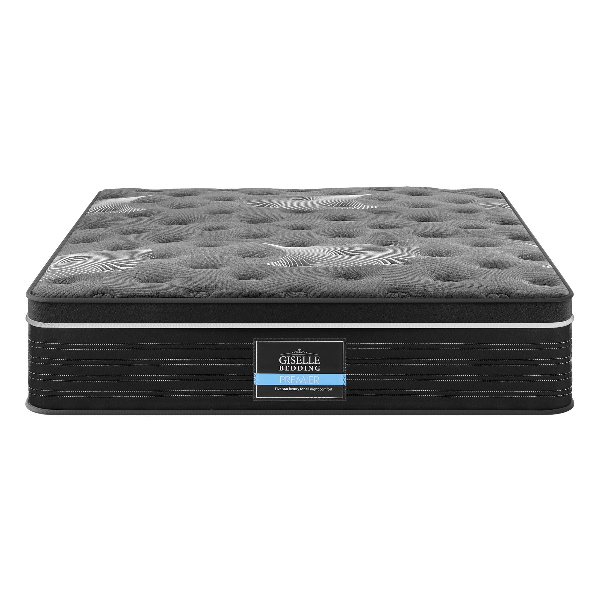 Giselle Bedding Queen Mattress 35cm Euro Top with Graphene Cooling Comfort Medium Firm