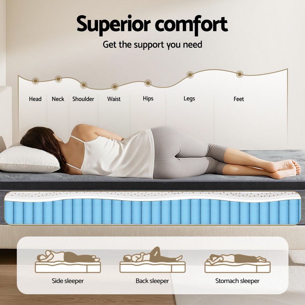Pillows: 26cm Giselle Mattress Double Latex Foam Mattresses