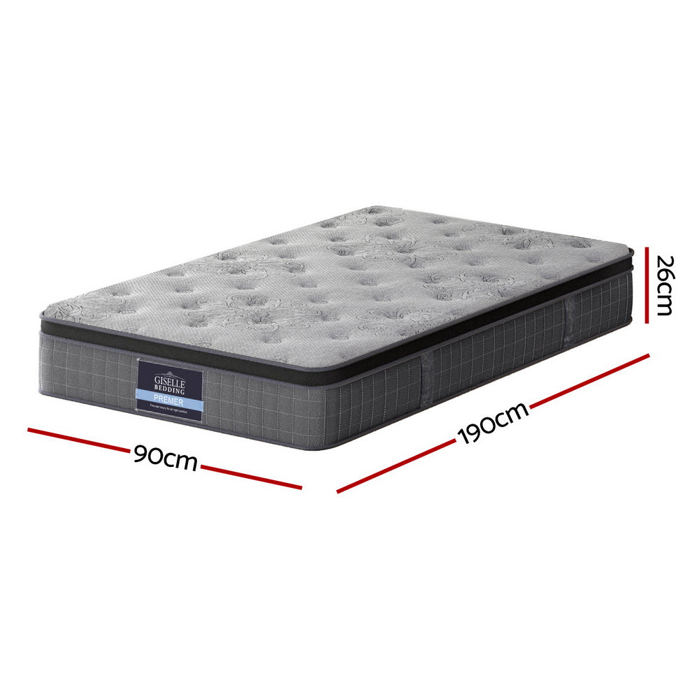 Single Mattress: 26cm Giselle Mattress Single Latex Foam Mattresses