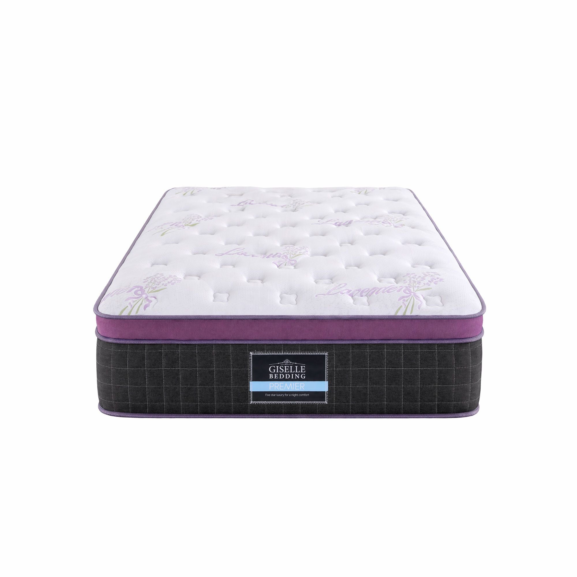 Giselle King Single Euro Top Mattress Firm Pocket Spring Edge Support