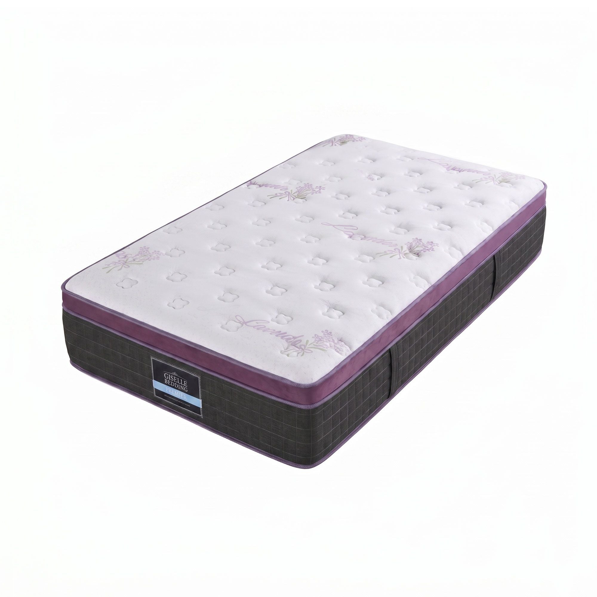 Giselle King Single Euro Top Mattress Firm Pocket Spring Edge Support