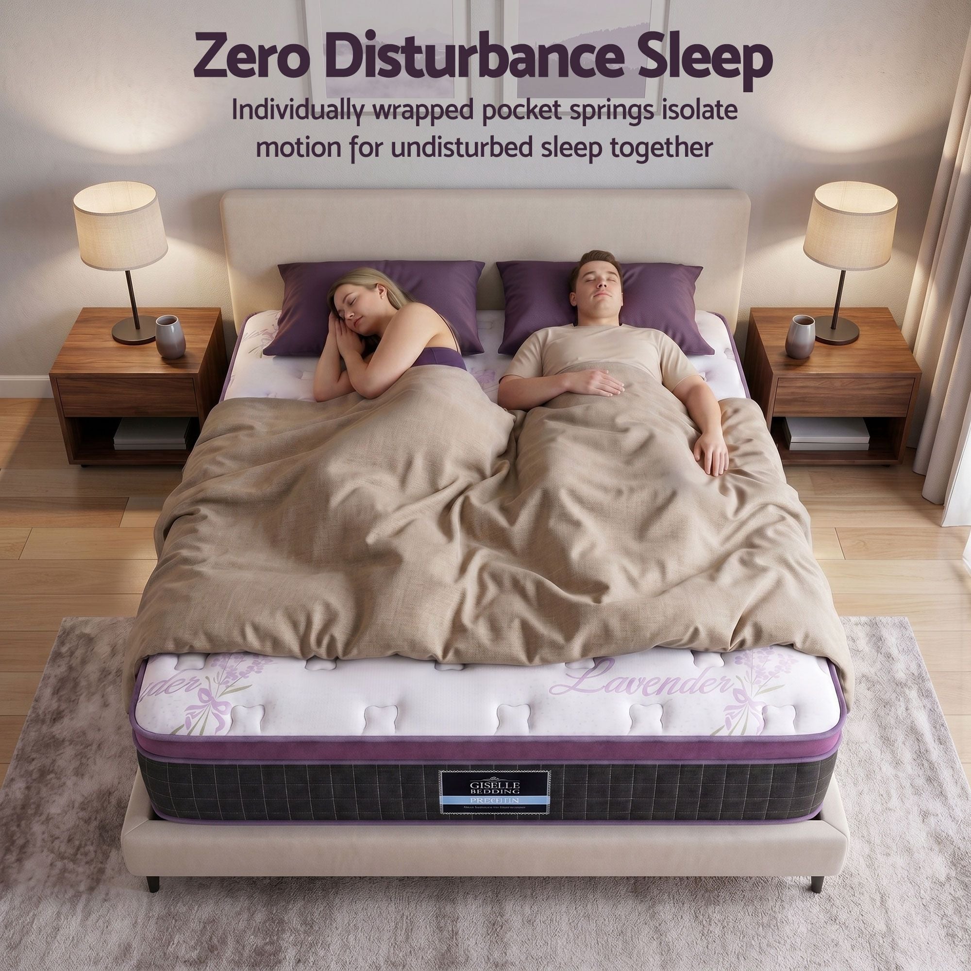 Giselle Queen Euro Top Mattress Firm Pocket Spring Edge Support