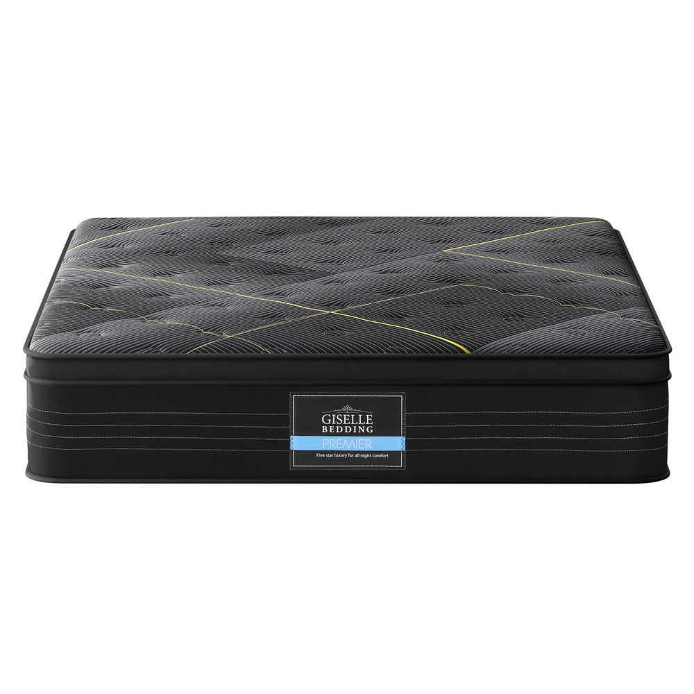Queen Mattress: 35cm Giselle Mattress Queen Bed Bamboo Pocket Firm Foam