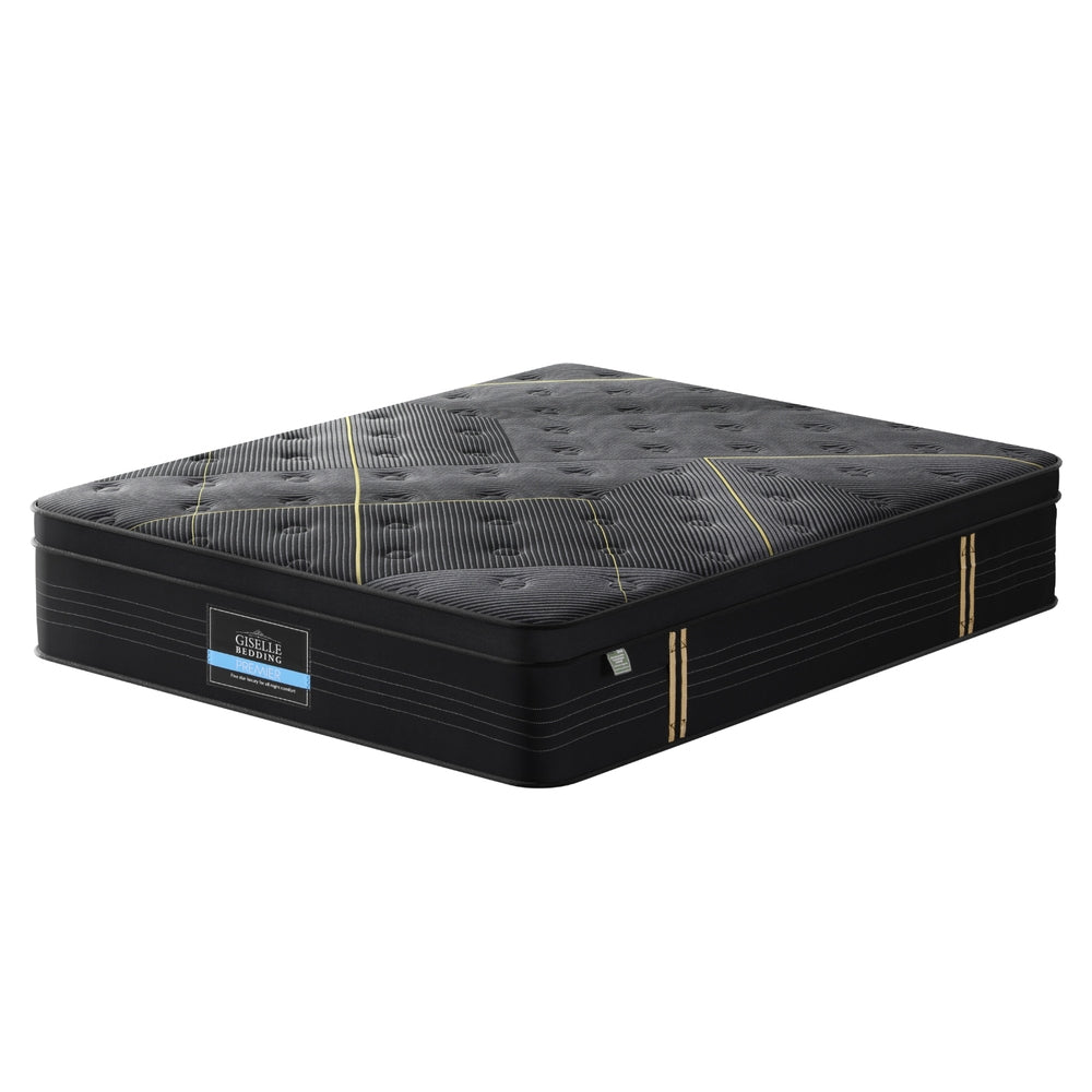 Queen Mattress: 35cm Giselle Mattress Queen Bed Bamboo Pocket Firm Foam