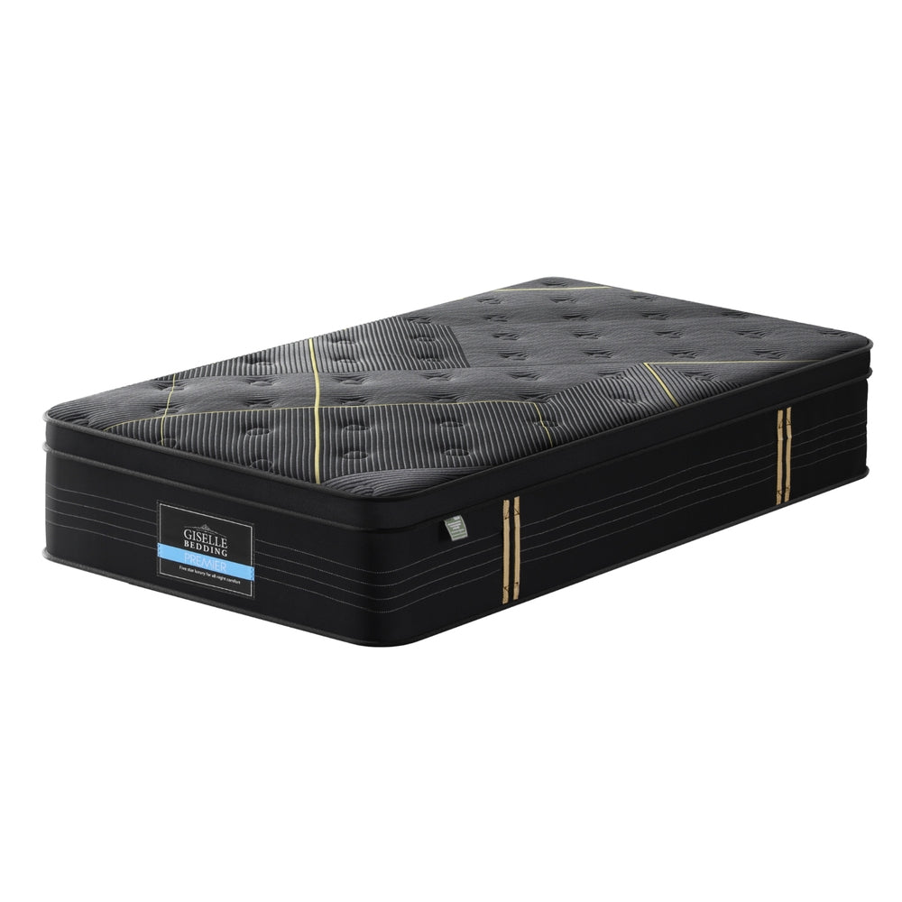 Single Mattress: 35cm Giselle Mattress Single Bed Bamboo Pocket Firm Foam