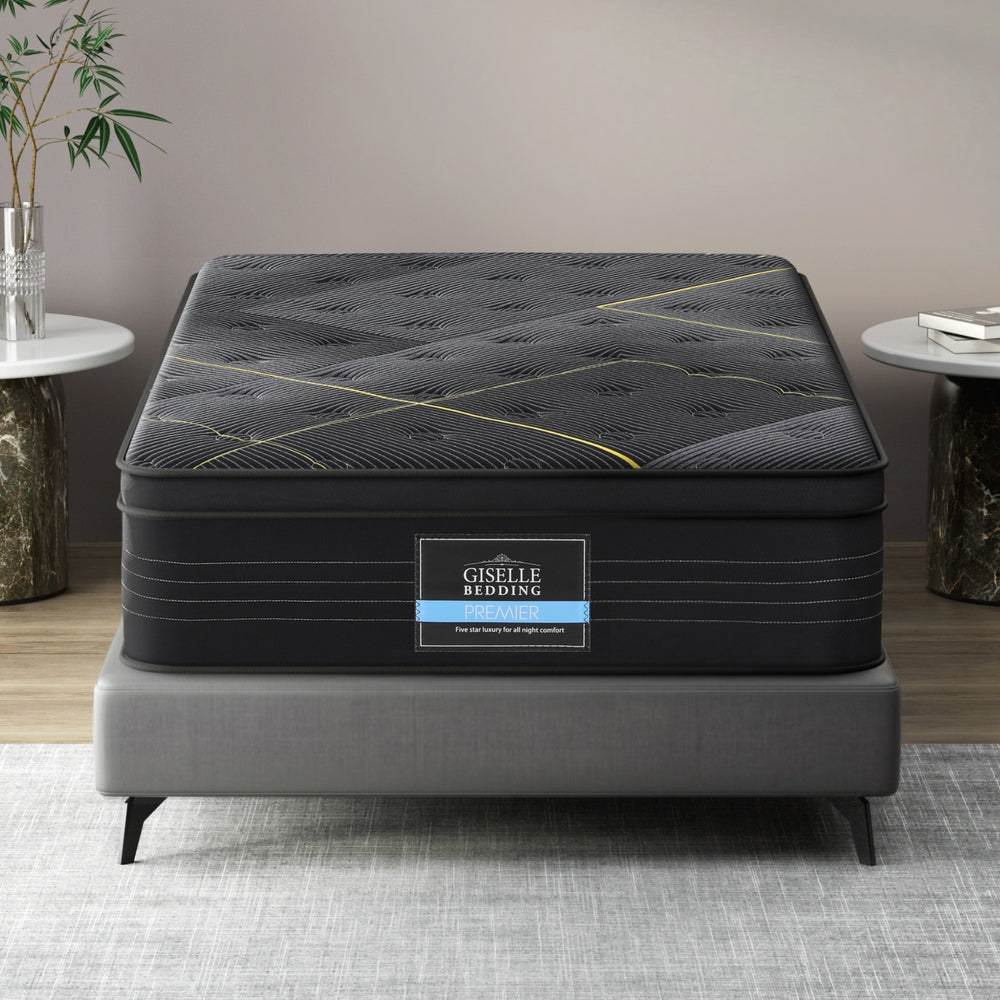 Single Mattress: 35cm Giselle Mattress Single Bed Bamboo Pocket Firm Foam