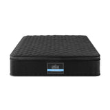 King Single Mattress: Giselle Bedding King Single Mattress 34cm Euro Top with 5-Zone Pocket Spring Support Black