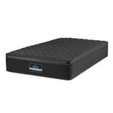 King Single Mattress: Giselle Bedding King Single Mattress 34cm Euro Top with 5-Zone Pocket Spring Support Black