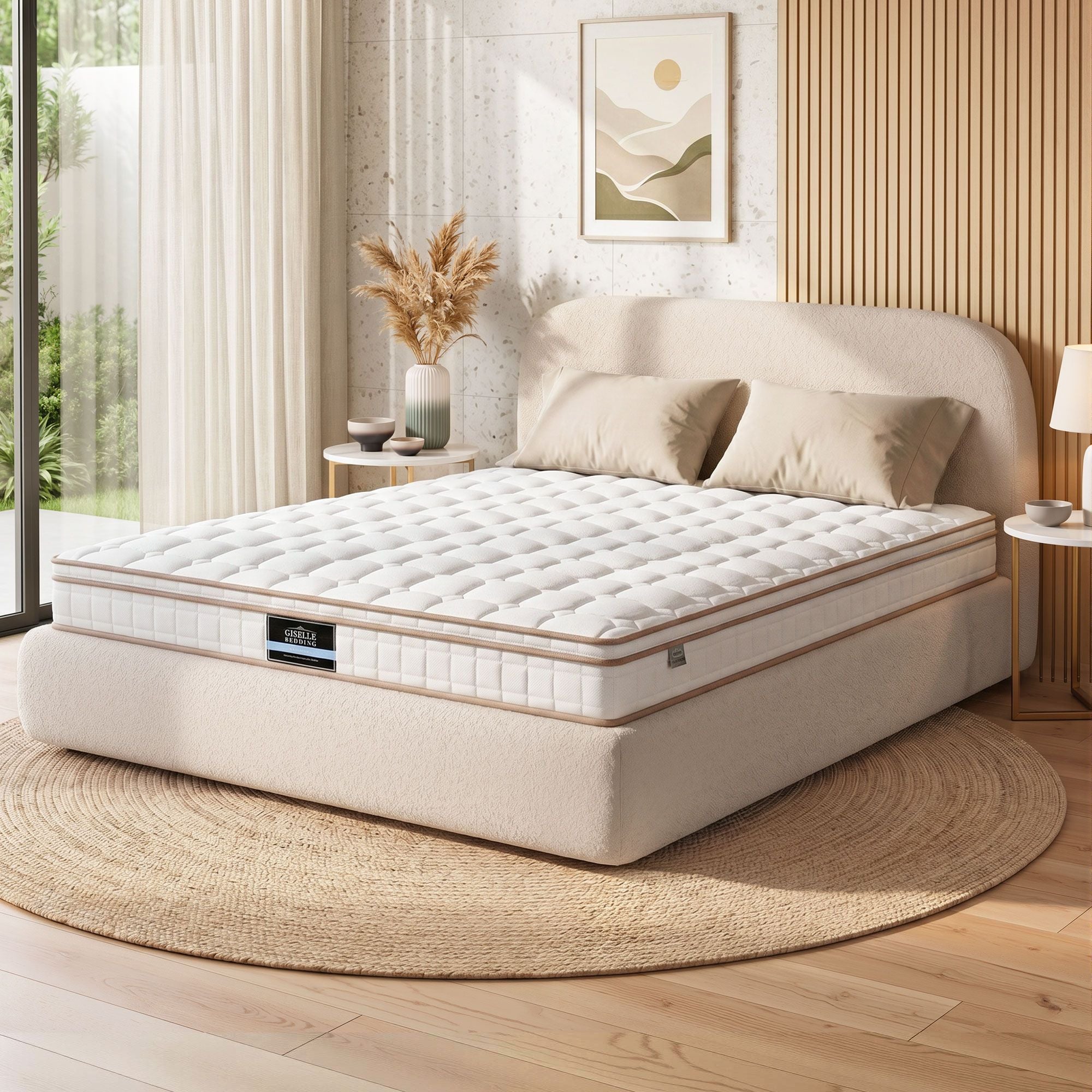 Giselle 20cm Firm King Mattress Pocket Spring for Bedroom or Guest Room