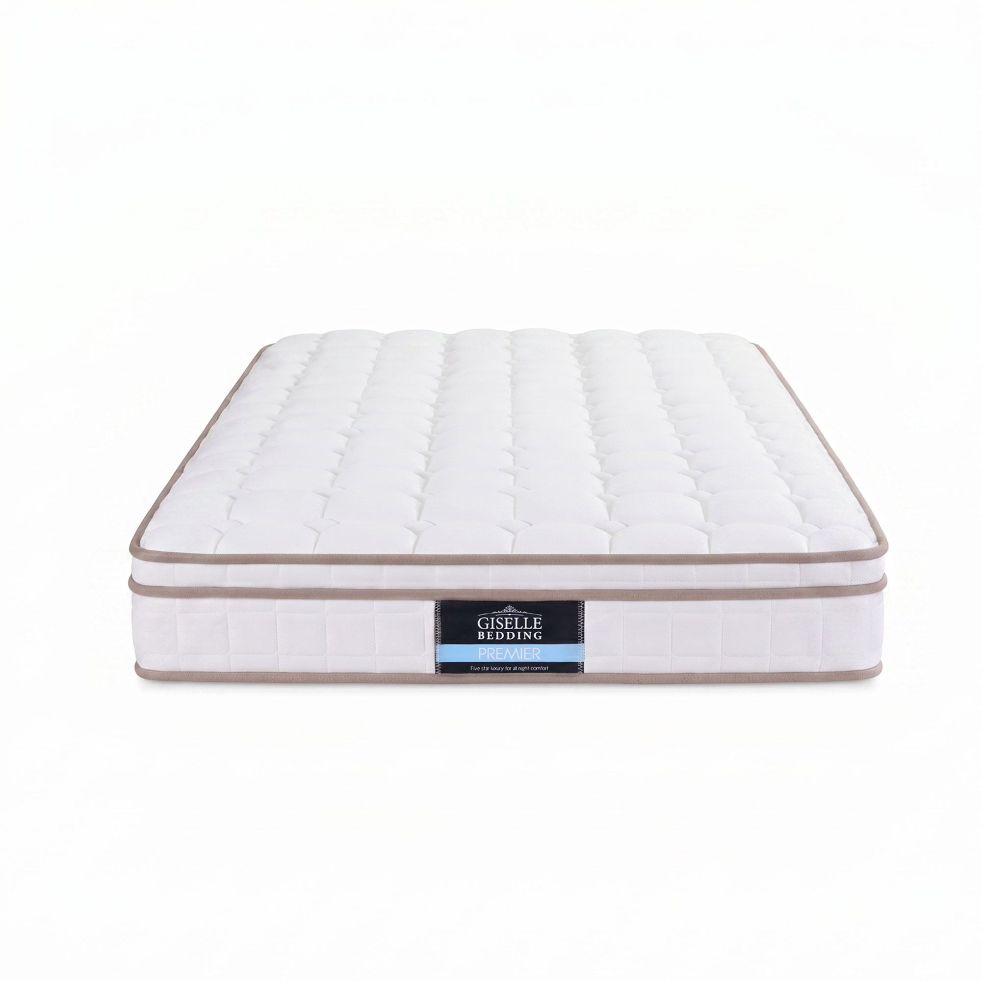 Giselle 20cm Firm King Single Mattress Pocket Spring for Bedroom or Guest Room