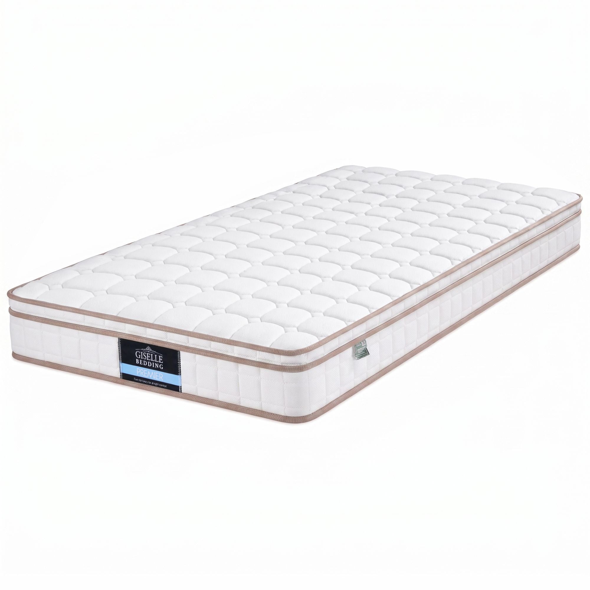Giselle 20cm Firm Single Mattress Pocket Spring for Bedroom or Guest Room