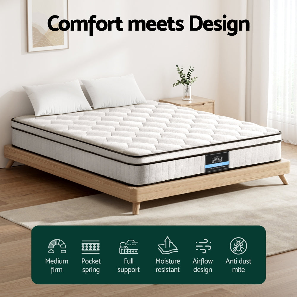 Queen Mattress: 22cm Giselle Mattress Queen Size