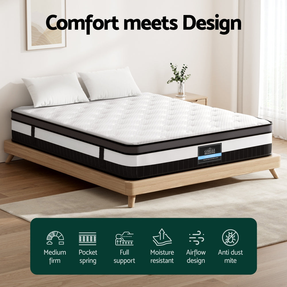 Queen Mattress: 30cm Giselle Mattress Queen Size