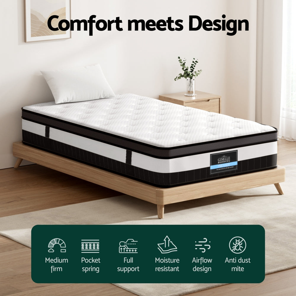 Single Mattress: 30cm Giselle Mattress Single Size