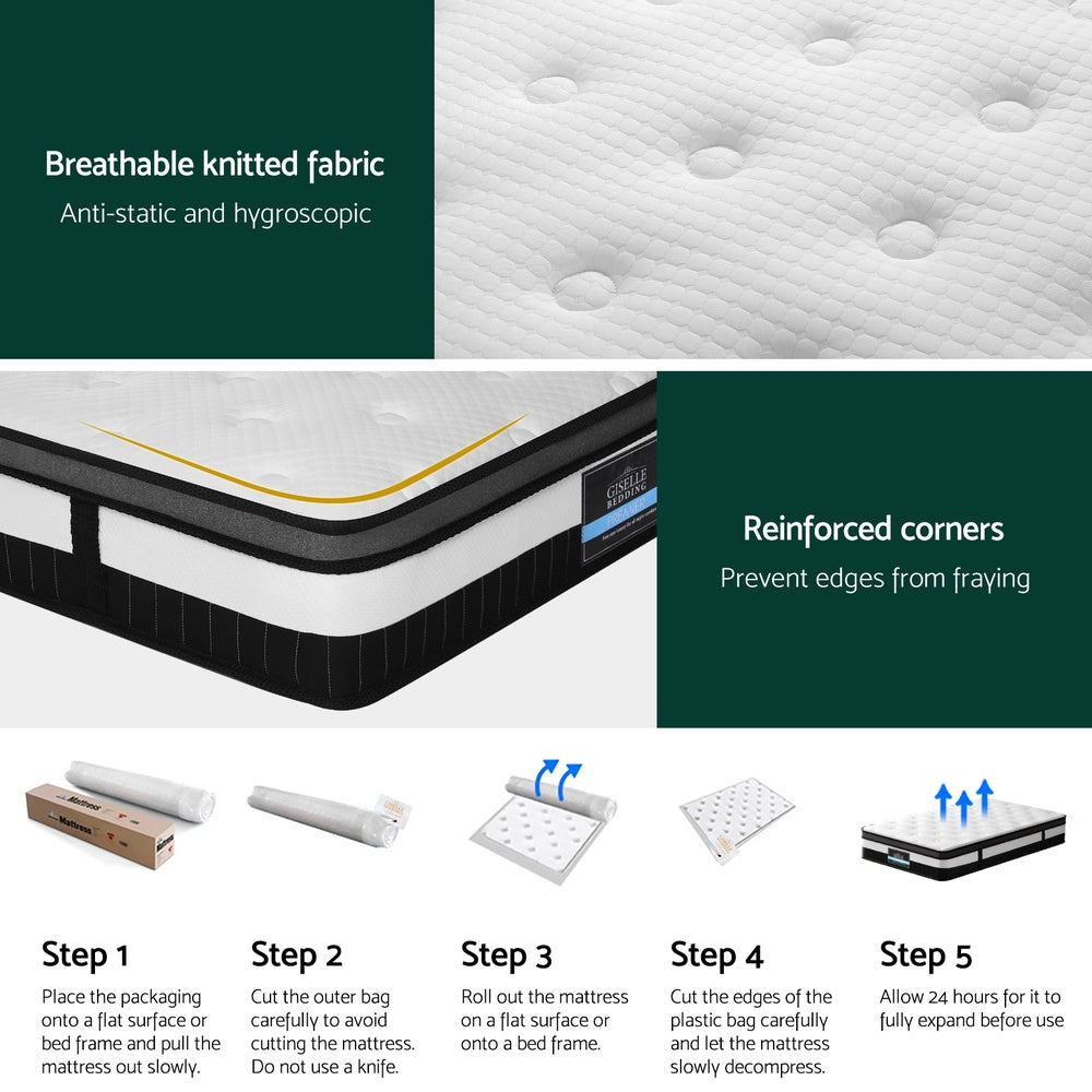 Single Mattress: 30cm Giselle Mattress Single Size
