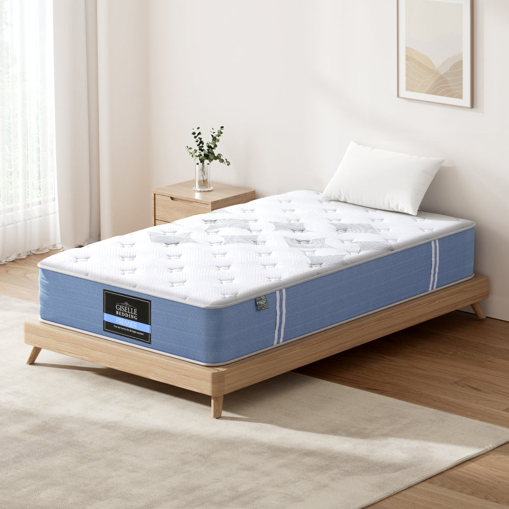 Single Mattress: 25cm Giselle Mattress Single Bed Pocket Spring Mattresses