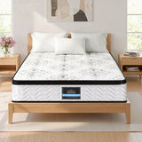 Double Mattress: Giselle Bedding Double Mattress 30cm Pocket Spring Euro Top Medium Firm Foam