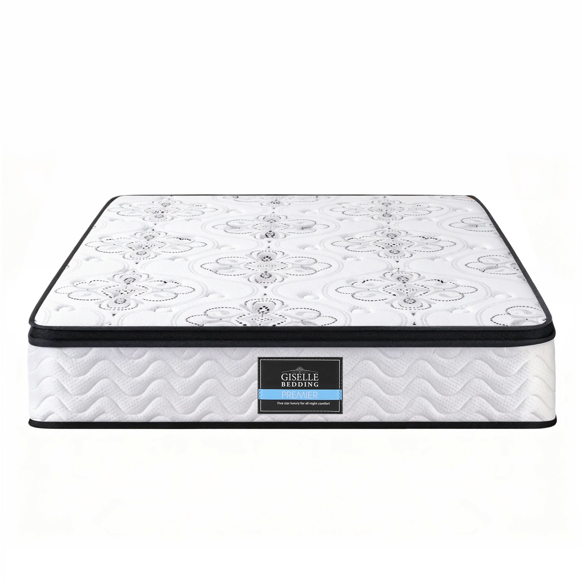 Queen Mattress: Giselle Bedding Queen Mattress 30cm Pocket Spring Euro Top Medium Firm Foam