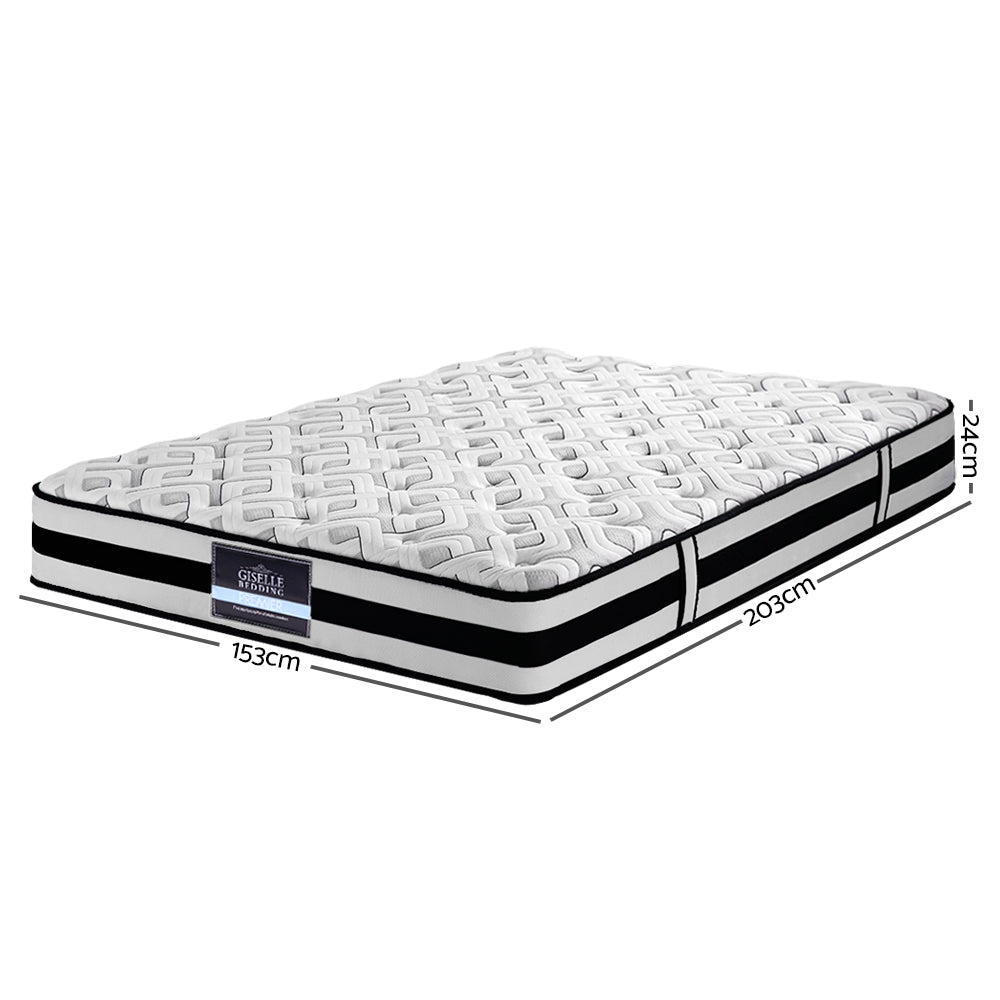 Queen Mattress: Giselle Bedding 24cm Mattress Super Firm Queen