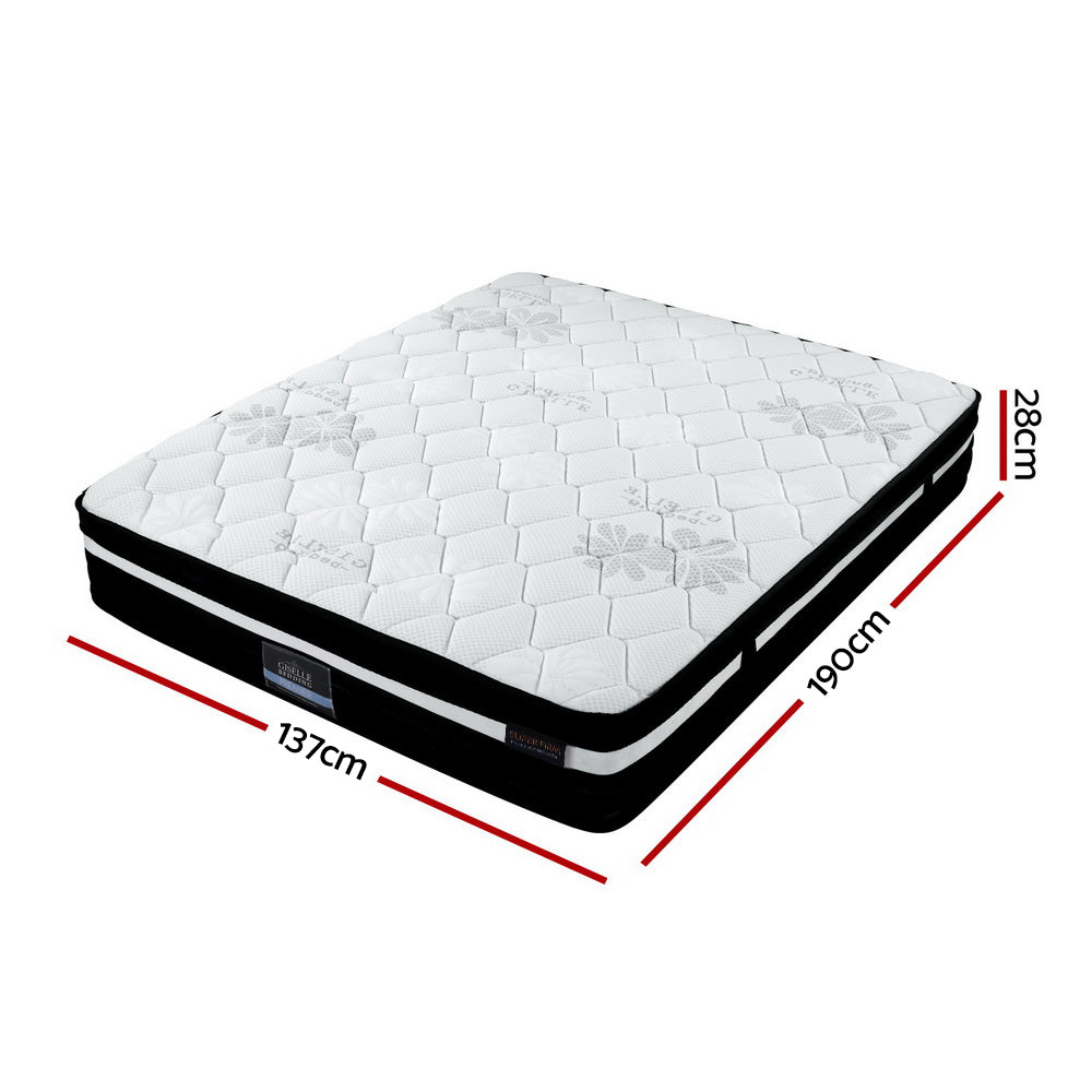 Double Mattress: Giselle Bedding 28cm Mattress Super Firm Double