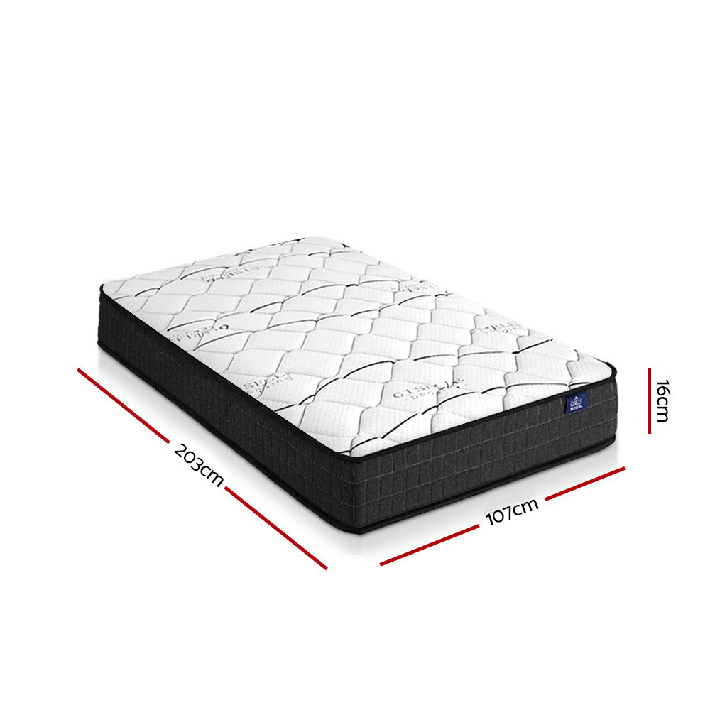 King Single Mattress: Giselle Bedding 16cm Mattress Medium Firm King Single