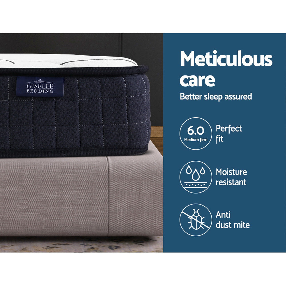King Single Mattress: Giselle Bedding 16cm Mattress Medium Firm King Single