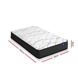 Single Mattress: Giselle Bedding 16cm Mattress Medium Firm Single