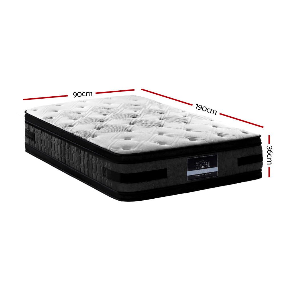 Single Mattress: Giselle Bedding 36cm Mattress Cool Gel Memory Foam Single