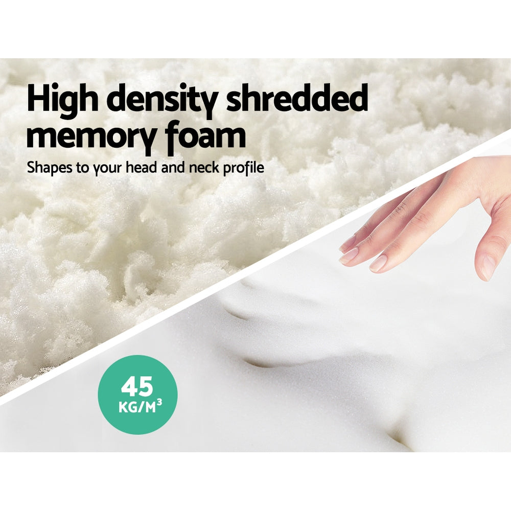 Pillows: Giselle Bedding Memory Foam Pillow 19cm Thick Twin Pack