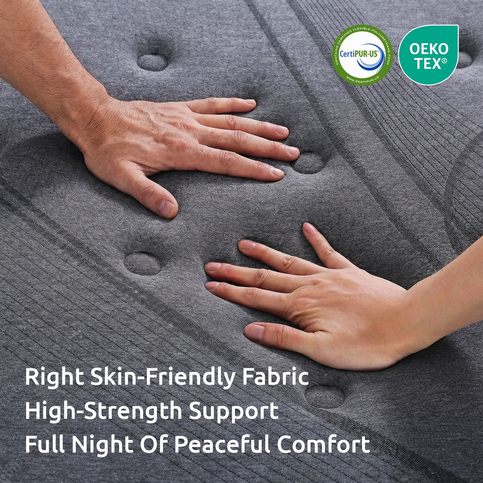 Levitex Double Mattress 33 cm 7-Zone Pocket Spring 8.0 Extra Firm with Dual-Row Edge Support & Breathable Knit Cover