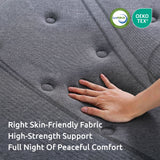 Levitex 33 cm Mattress 8.0 Extra Firm 7-Zone Pocket Spring Mattress with Dual-Row Edge Support & Breathable Knit Cover Single