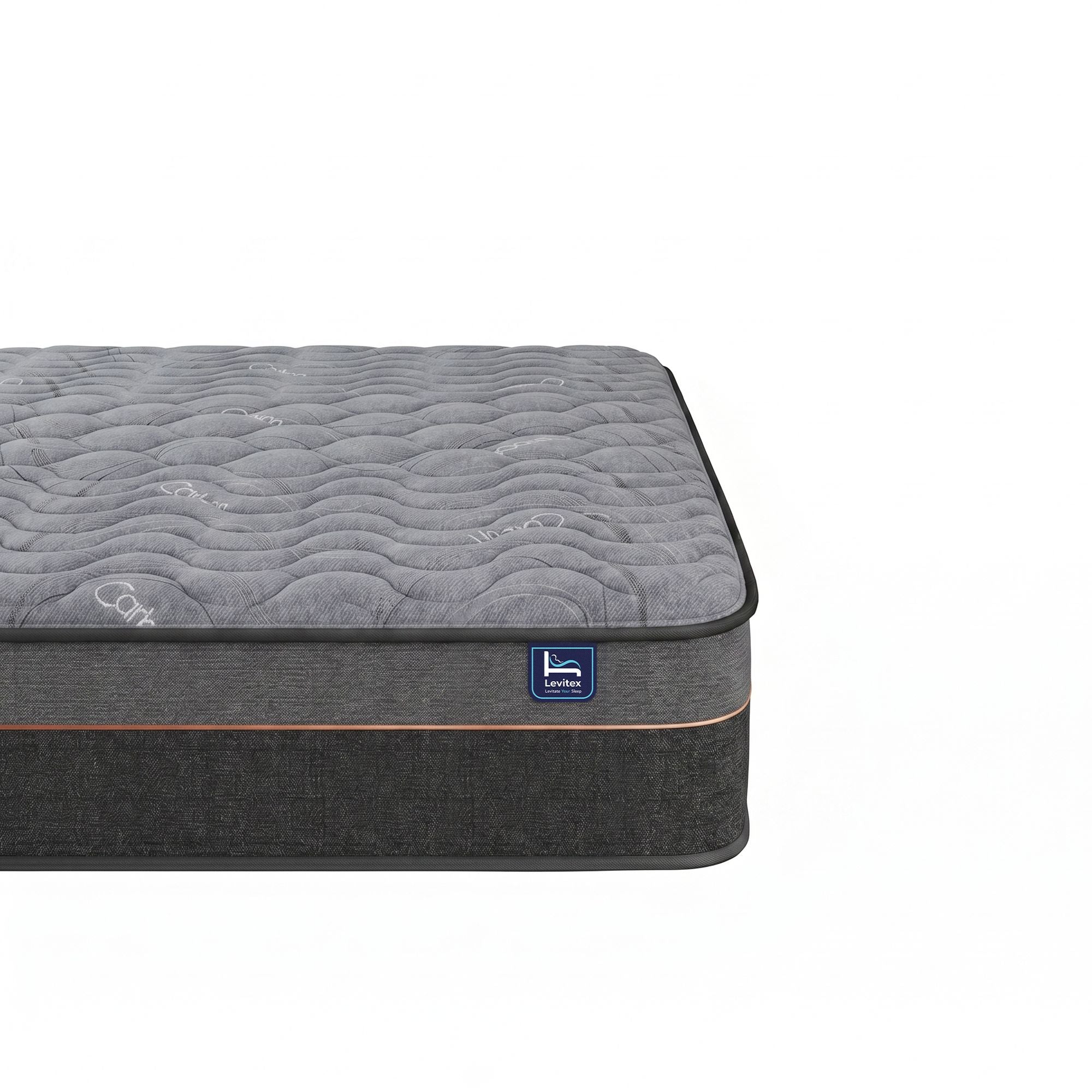 Levitex 25 cm Hybrid Pocket Spring Mattress Firm with 4cm Egg Crate Foam for Deep Sleep Bamboo Charcoal Fabric ‌King Single