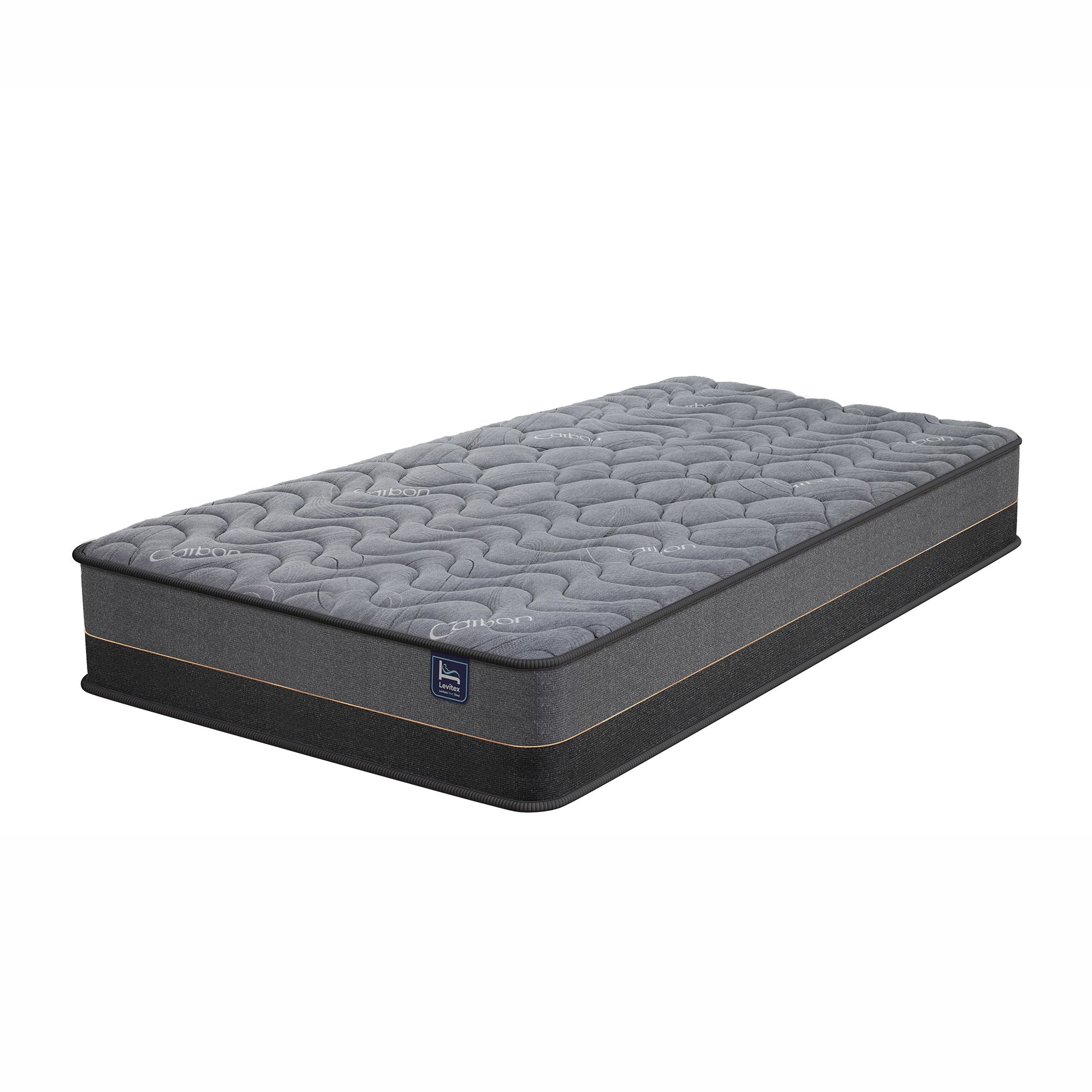 Levitex 25 cm Hybrid Pocket Spring Mattress Firm with 4cm Egg Crate Foam for Deep Sleep Bamboo Charcoal Fabric ‌King Single