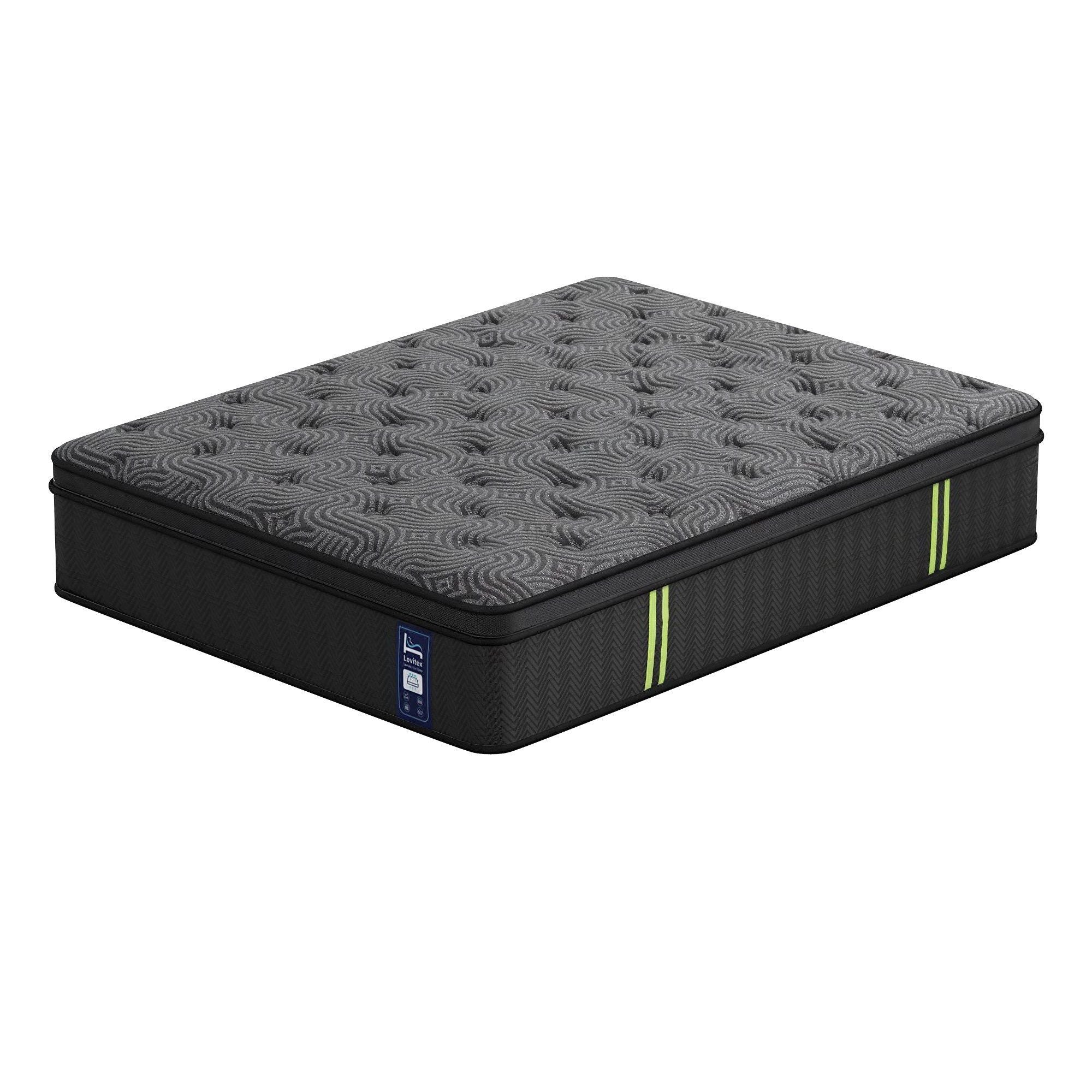 Levitex Queen Mattress 34 cm 5-Zone Pressure Relief  Pocket Spring with Reinforced Edge Support & Breathable Gel Memory Foam Hybrid Mattress