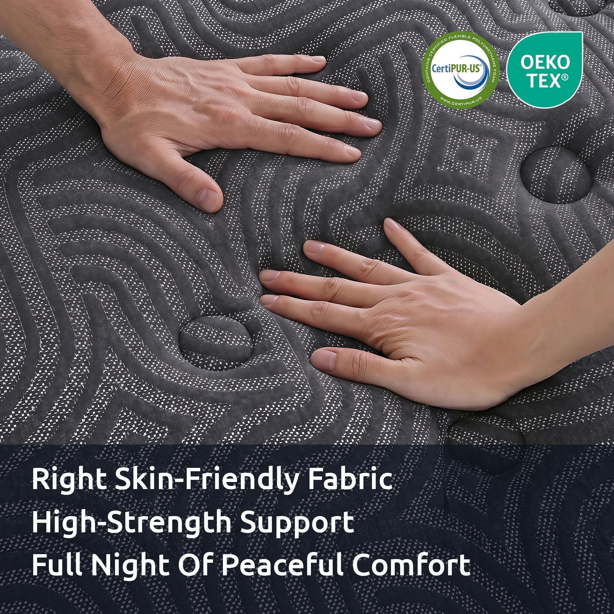 Levitex Queen Mattress 34 cm 5-Zone Pressure Relief  Pocket Spring with Reinforced Edge Support & Breathable Gel Memory Foam Hybrid Mattress