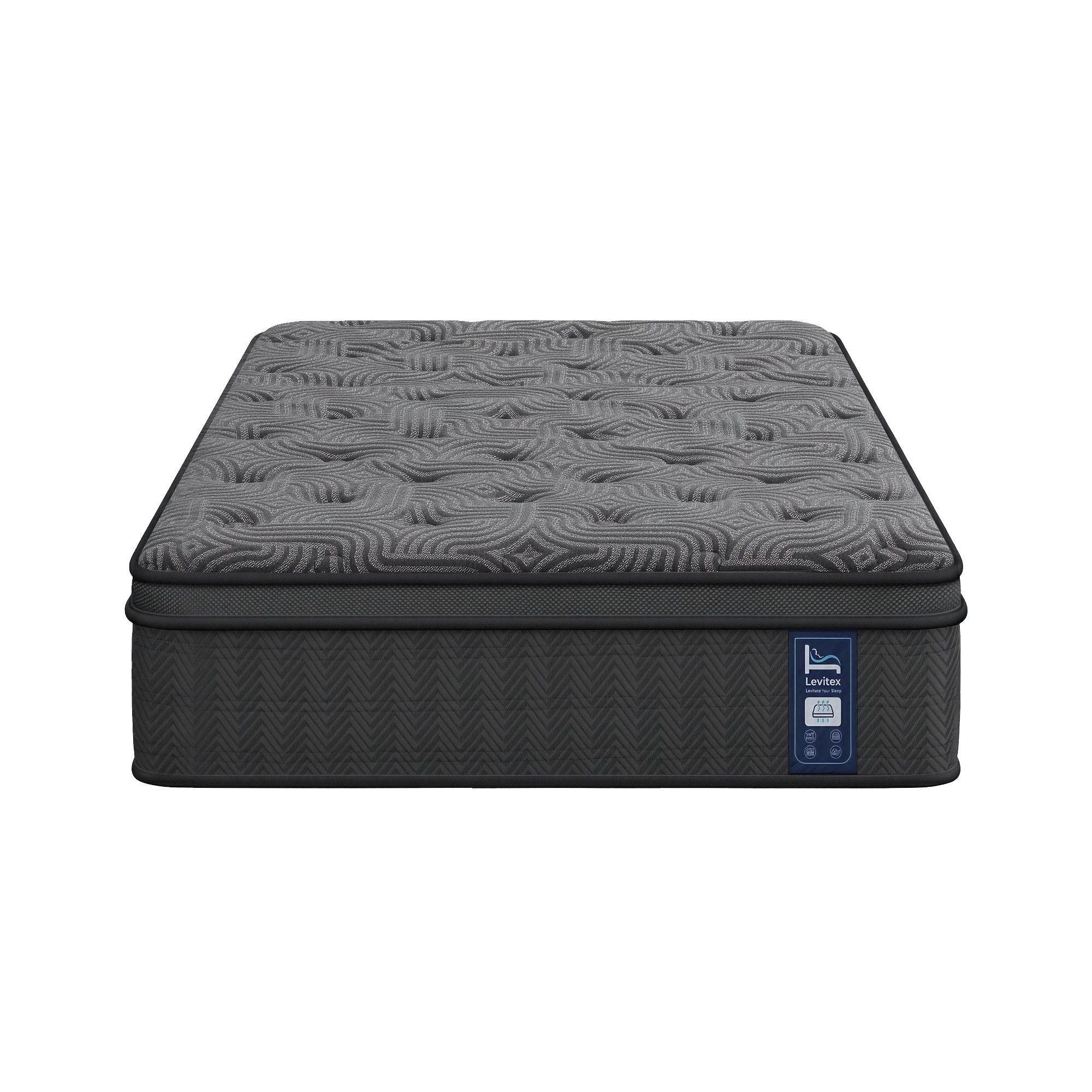 Levitex Single Mattress 34 cm 5-Zone Pressure Relief  Pocket Spring with Reinforced Edge Support & Breathable Gel Memory Foam Hybrid Mattress