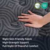 Levitex 34 cm Pocket Spring Mattress with Reinforced Edge Support & 5-Zone Pressure Relief Breathable Gel Memory Foam Hybrid Mattress for Back Pain Single