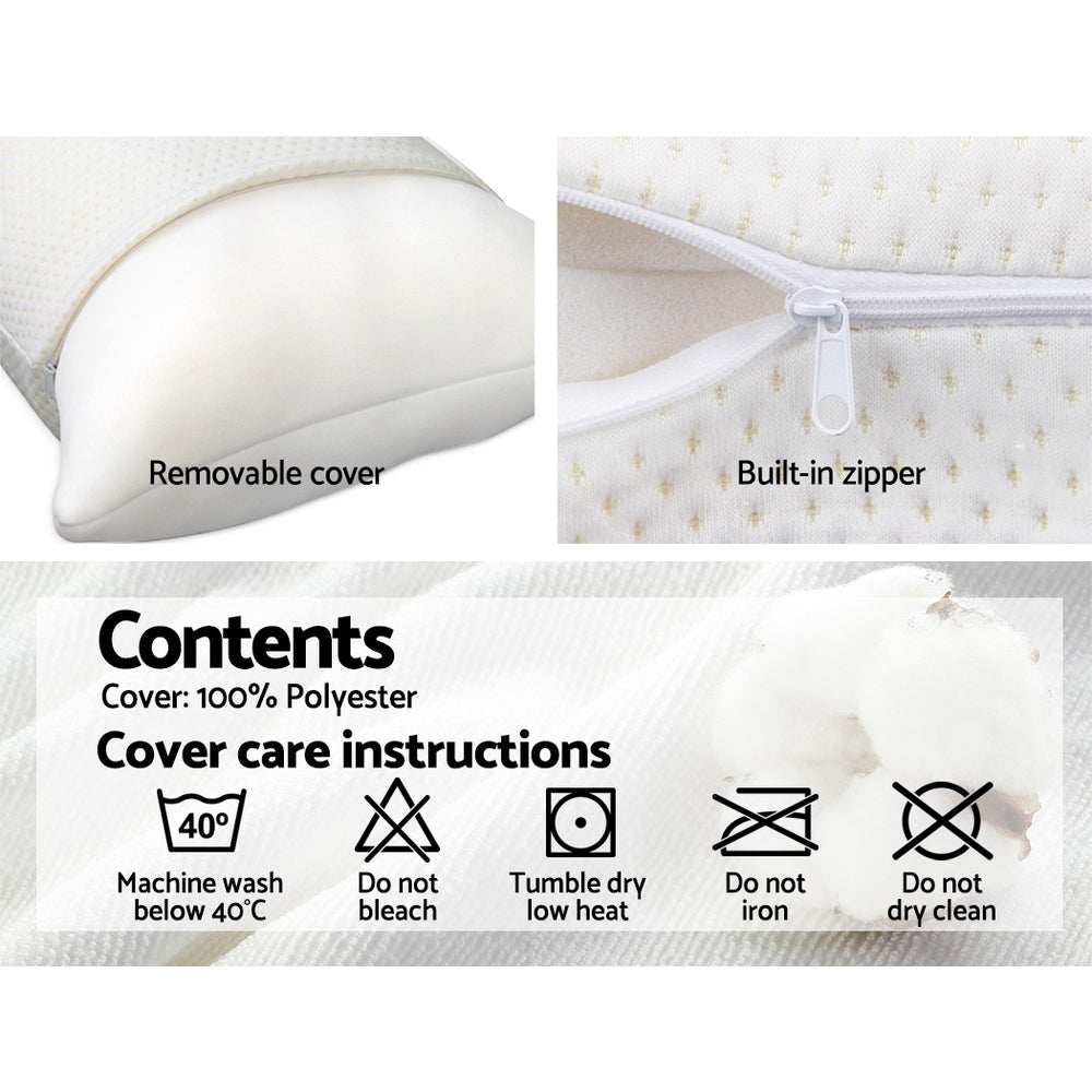 Pillows: Giselle Bedding Memory Foam Pillow 13cm Thick Twin Pack