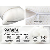 Pillows: Giselle Bedding Memory Foam Pillow 13cm Thick Twin Pack